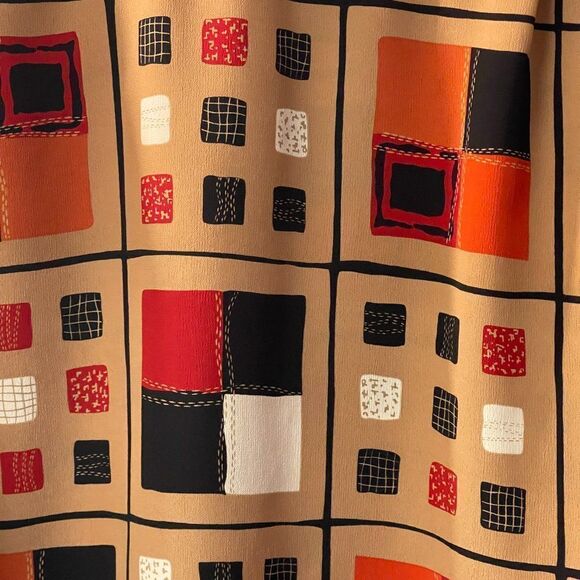 Alfred Dunner Retro Long Pleated Front Sleeve Blouse Plus Size Curvy 18 - Picture 7 of 10